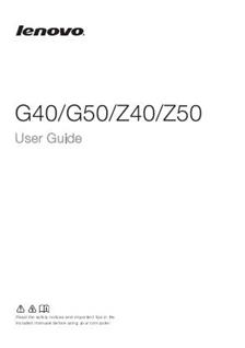Lenovo G50 manual. Smartphone Instructions.